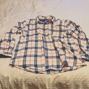 Izod Flannel Shirt Mens XL